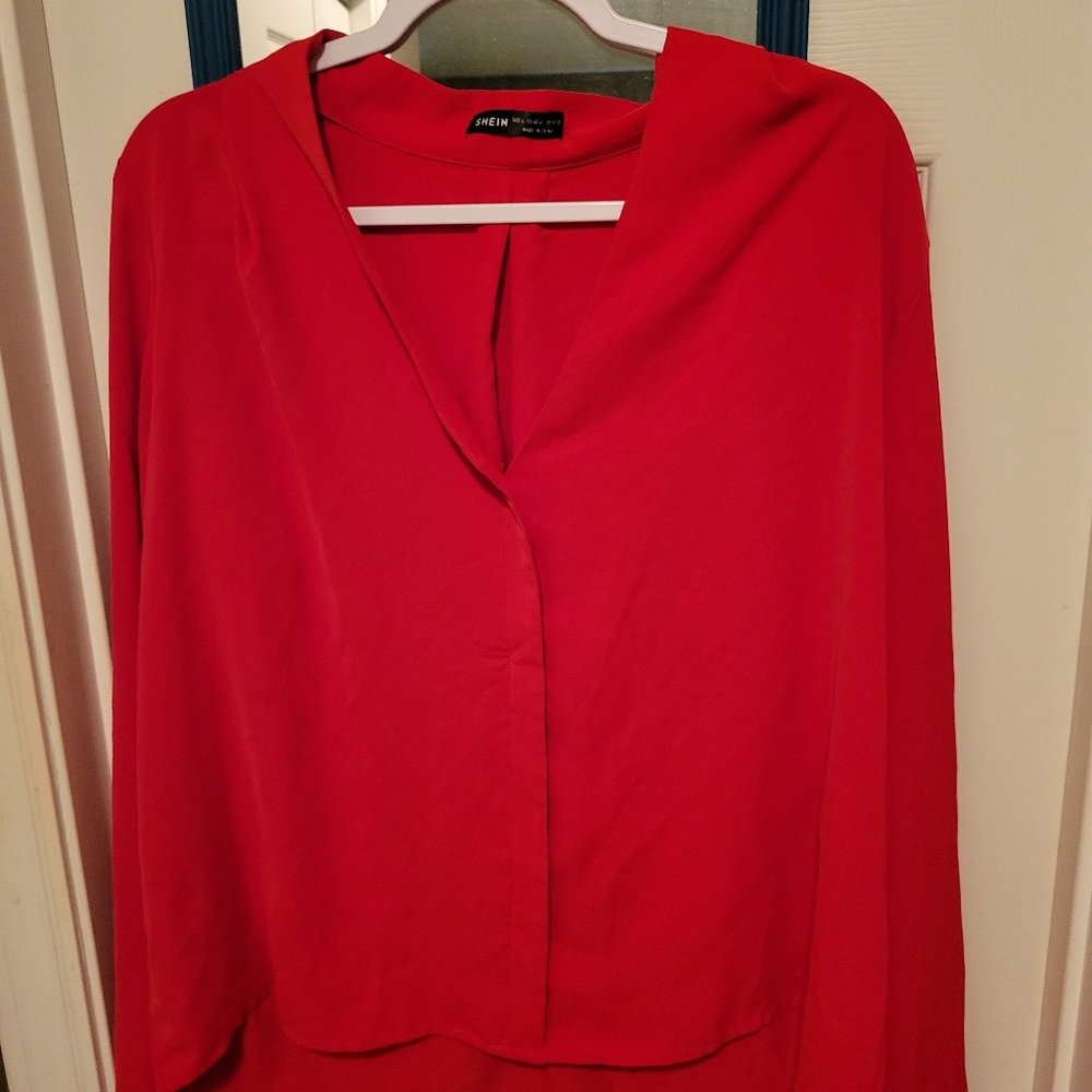 Red blouse